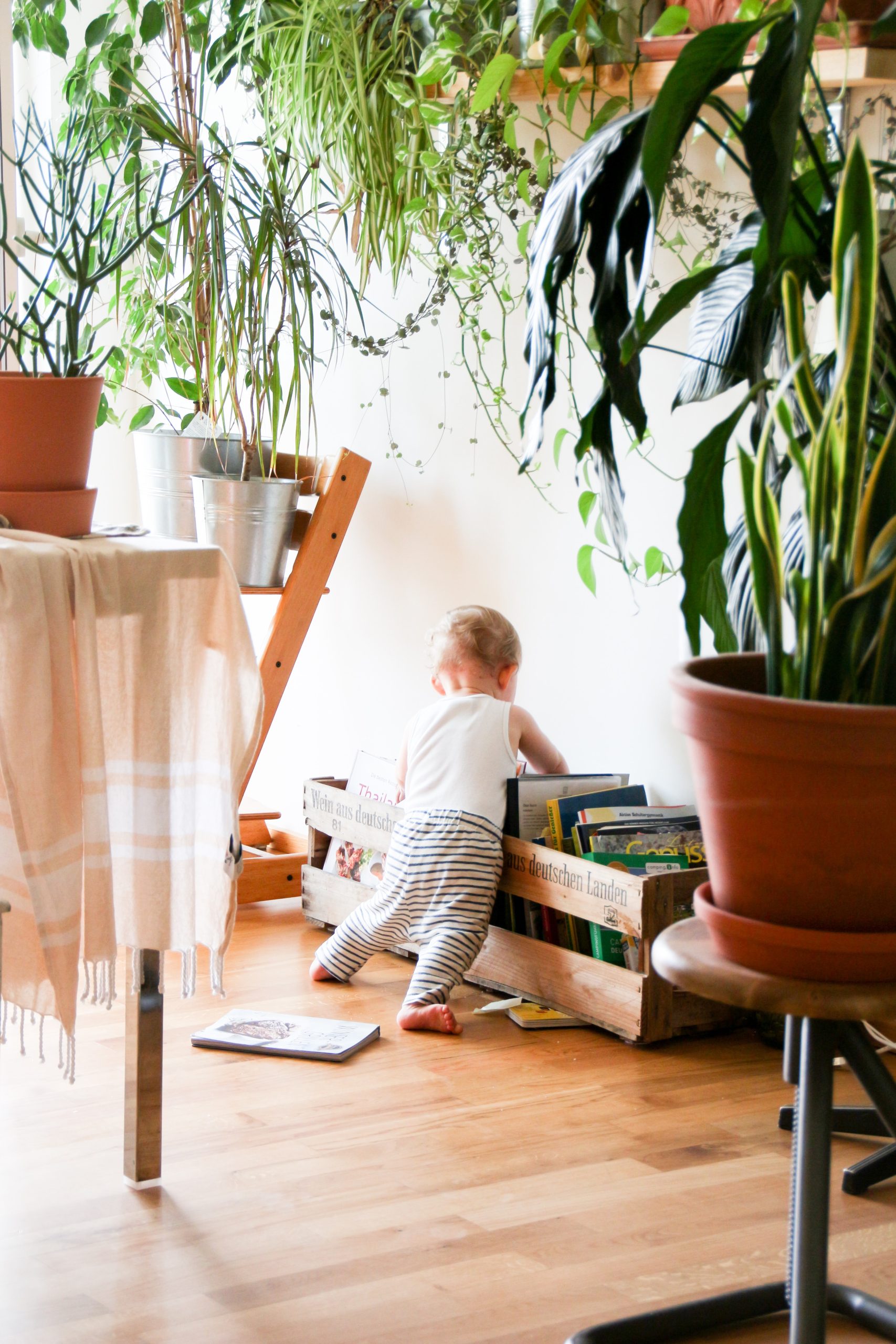 Image of young children engaging in various learning activities, from assembling jigsaw puzzles to exploring objects in nature. The post discusses strategies to promote cognitive development in preschool-aged children