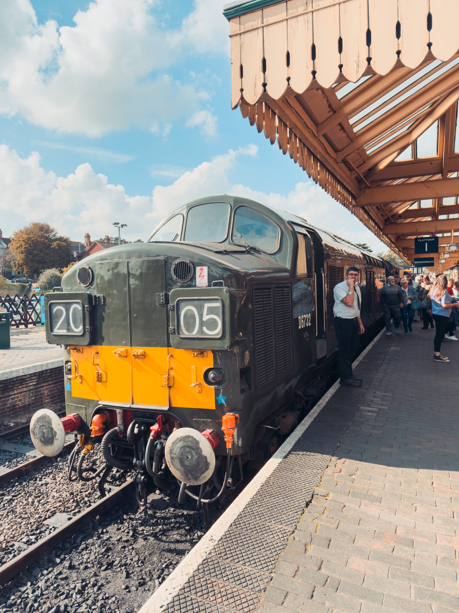 Heritage steam train from Holt to Sheringham